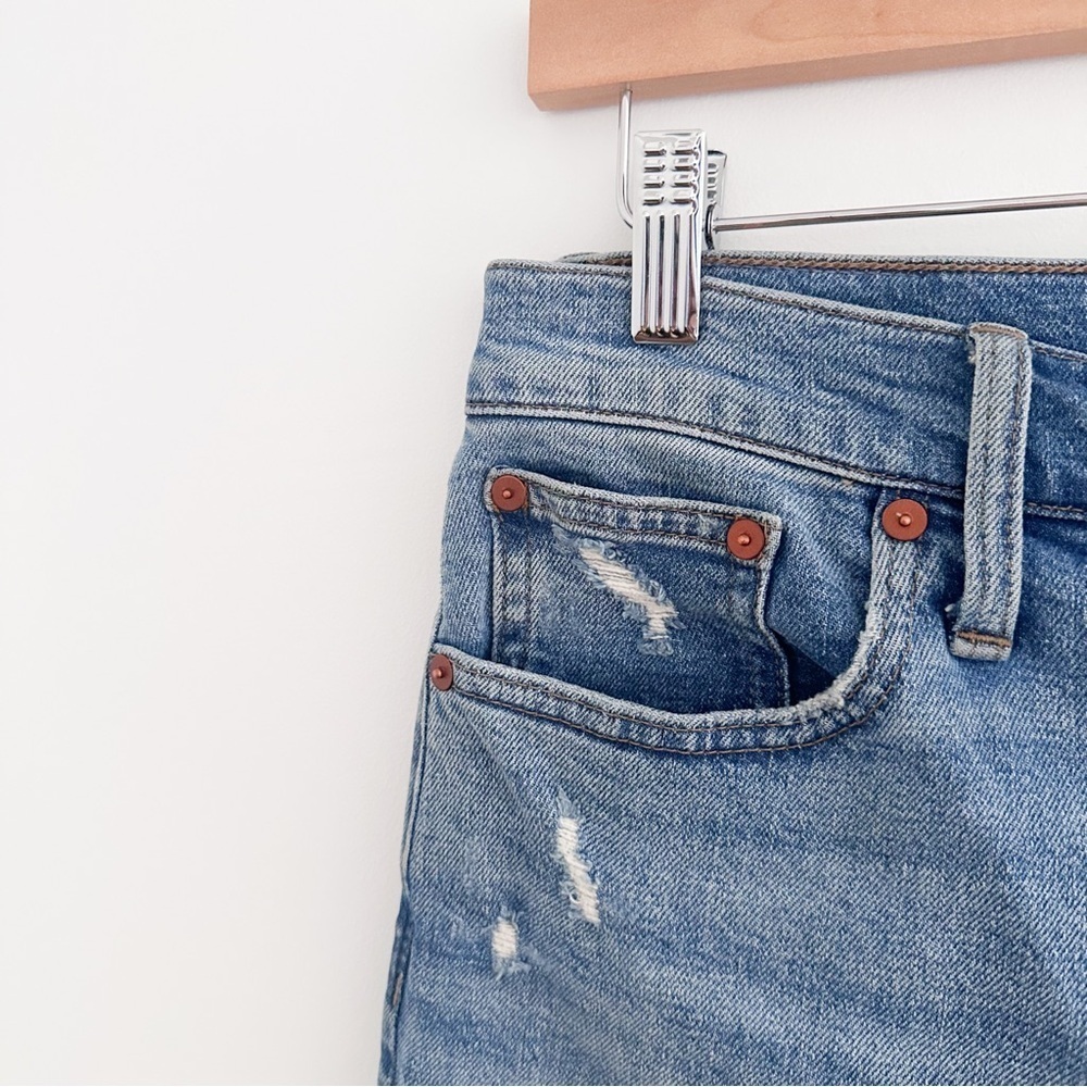Madewell The Perfect Vintage Jean Distressed Straight Leg Denim Size 26 - Picture 4 of 8